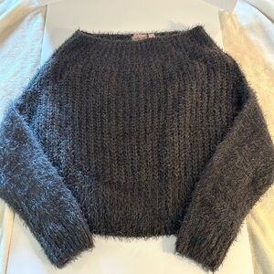 Blackish/grayish Willow Root off the shoulder sweater size S